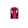 HISDERN Red Ties for Men Holiday Burgundy Silk Woven Formal