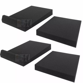 Mybecca [2PACK] Studio Monitor Isolation Pads (IsoPad) Acoustic Foam Platform Stabilizer