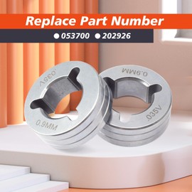 053700 Drive Roll V-Groove 0.035 In Replacement for Miller Welder 22/32/52 Series for Millermatic 200/210/212/250/251/252/DVI/Pulser/Vintage 2 Pack