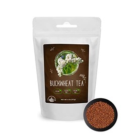 Tartary Buckwheat Tea Premium Grade Roasted Non-GMO, Gluten-Free, Vegan, Caffeine-Free (NET WT 4 OZ (113 G)