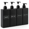 Segbeauty Shampoo Bottles for Filling, Pack of 4 500 ml