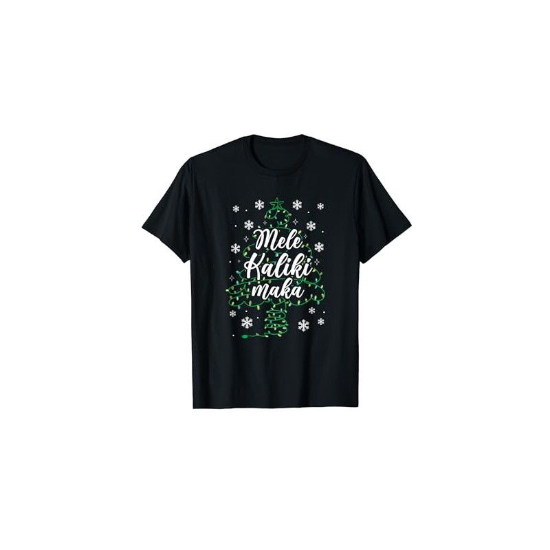 Mele Kalikimaka Hawaiian Christmas Hawaii Merry Christmas T-Shirt, black