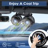XOOL Clip Car Fan, Adjustable Dual Head 4 Inches 12V