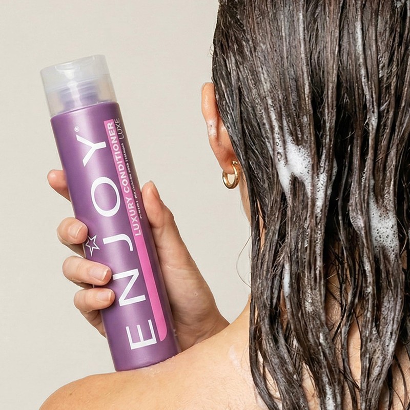Enjoy Luxury Conditioner- Eliminates Frizz Cleansing Moisturizing Smoothing - Sulfate