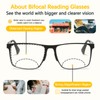 Myfeasy Photochromic Bifocal Reading Glasses for Women Men Anti-blue Light