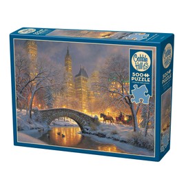 Cobble Hill 500 Piece Puzzle - Winter in The Park - Sample Poster Included