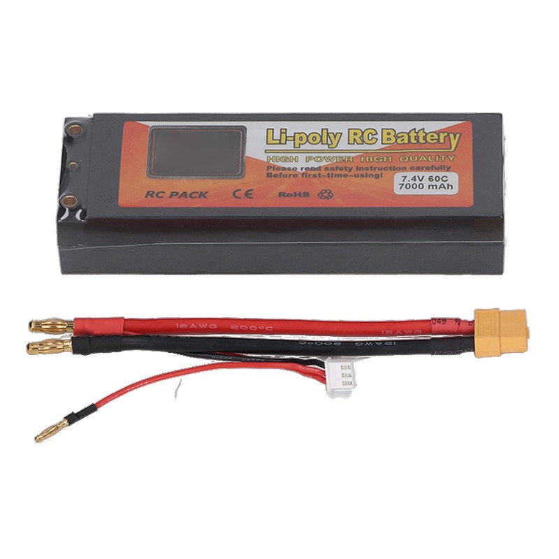 Li Poly RC Battery 2S 60C 7000mAh 7.4V Li Poly