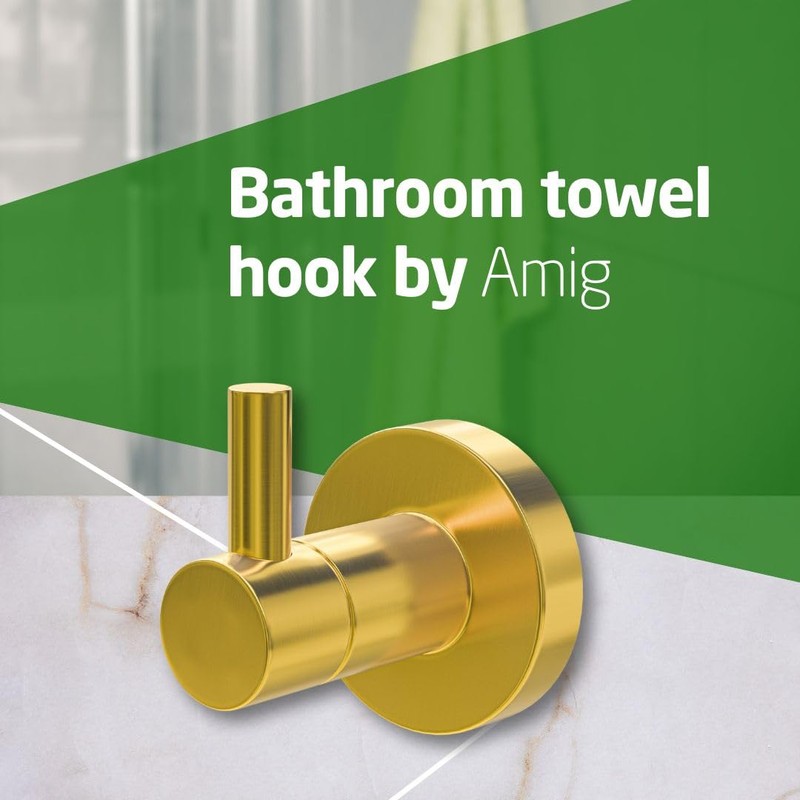 Amig - Bathroom Towel Hook Mod. Gorliz-5 | Wall-Mounted Towel