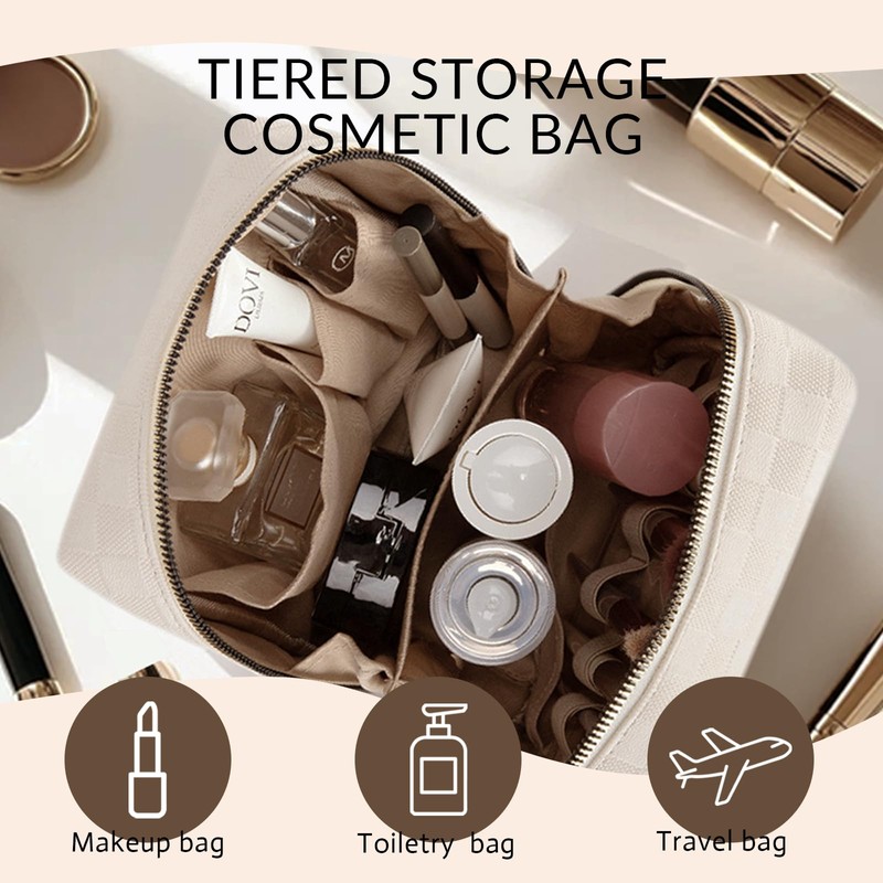 YDR Makeup Bag Small Capacity Lipstick Organizer Portable Travel Toiletry
