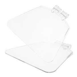 2 x Mill Protection Replacement of Grinder Protection Shield Set for Table Grinder Protective Shield Protective Shields for Grinding Machines Eye Protection Stainless Steel Plastic
