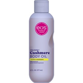 eos Aceite Corporal De Cachemira Vainilla Y Cachemira Hidratación 24 Horas Escualano Vegetal Para Calmar Suavizar Y Alisar La Piel Seca 177 Ml Blanco