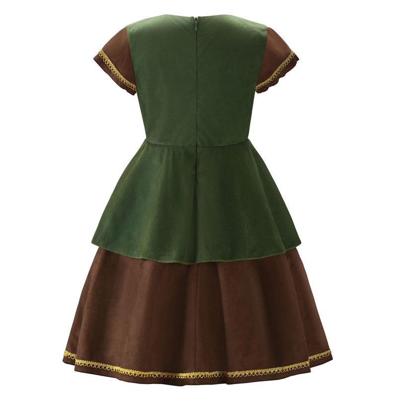 ReliBeauty Archer Costume Children Girls with Cape, 120