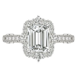 Wuziwen Emerald Cut Engagement Rings for Women Vintage Wedding Ring Cubic Zirconia 925 Sterling Silver Solitaire Size 6