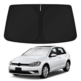 KUST Windshield Sun Shade for 2013-2020 2021 VW Volkswagen Golf GTI/e-Golf/Golf R Accessories Sunshade Sun Protector Foldable Block Your UV Rays