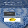 OKA Bathroom Foot Wipe Mat, Blue, Approx. 17.7 x 23.6