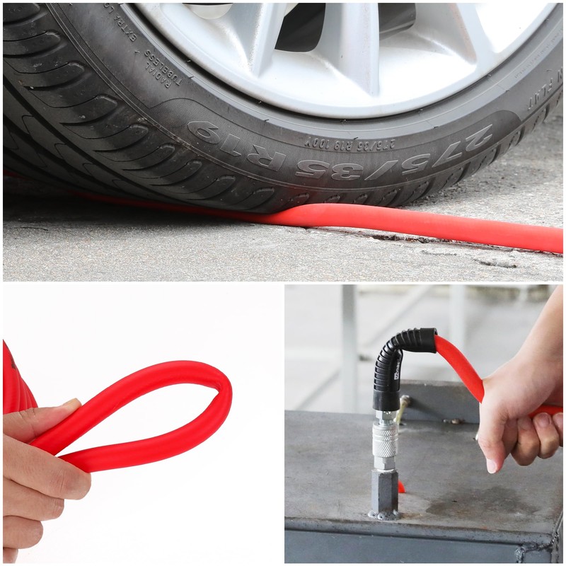 WYNNsky 3/8’’ × 100 FT Air Compressor Hose with 1/4’’