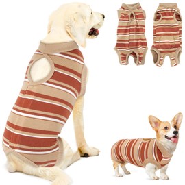 SlowTon Dog Surgery Recovery Suit - Puppy Onesie for Cats after Surgery, Cone E collar Alternative for Female Male Dogs, Surgical Spay Recovery Suit for Abdominal Wound