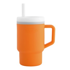 Infantino My 1st Tumbler – Adorable Miniature Tumbler with Leak-Resistant Straw and Toddler-Friendly Handle, Encourages Hydration, Easy to Clean, 9 fl. oz, Creamsicle
