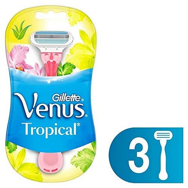 Gillette Venus Tropical Women's Razor Pack of 3