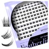 BEYELIAN DD513 Individual Eyelashes, Cluster Eyelashes, 144 Pieces, 10-16 mm,