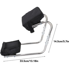 EVGATSAUTO Heavy Duty Foldable Garden Kneeler Seat, Ergonomic Gardening Stool with Knee Support for Outdoor Use, Seniors, Adults