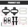 OIGWBPH 2pcs Bicycle Shoe Cleats Set SPD Compatible Bicycle Pedal