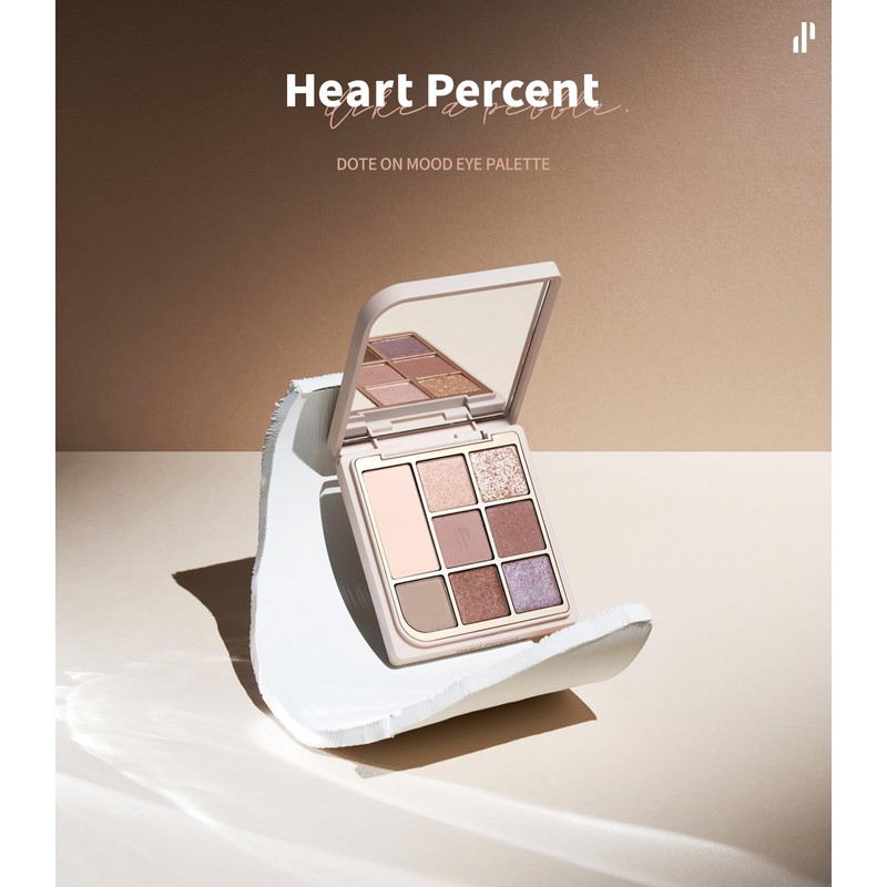 [Heart Percent] Dot On Mood Eye Palette 01. Rose Facet