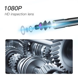 1080P HD Handheld Industrial Endoscope 5.5mm Borescope 2.8-inch IPS HD screen