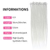 Dsoar Thin 0.6 cm Long Synthetic Dreadlock Extensions, Handmade 20