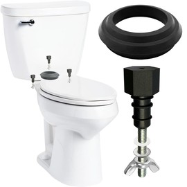 Upgrade 630-0204 2" Tank to Bowl Bolt Kit Replacement for Mansfield Toilet Repair Kit Inside Tank (Black)