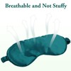 HXMJIED Sleep Eye Mask, Silk Sleep Mask, Blackish Green Eye