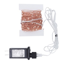 Low Voltage Copper Wire Light 200LED String Light for Garden Christmas Decor   Warm White