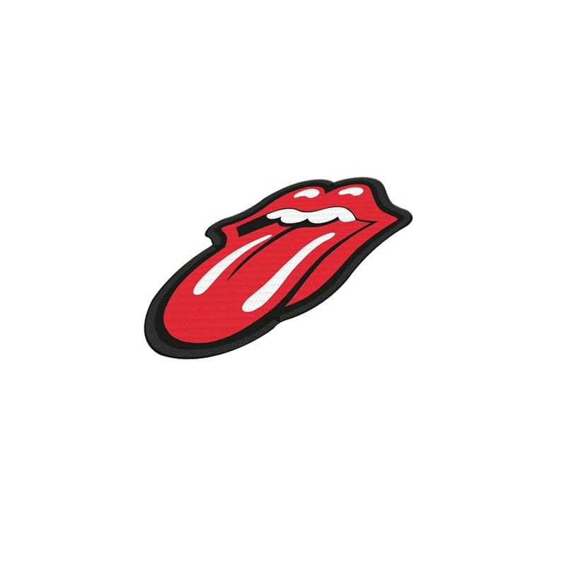 The Rolling Stones Tongue Iron On Patch (One Size) (Red/Black)