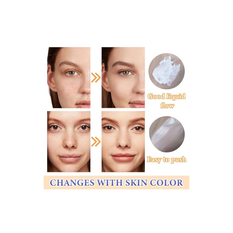 Juego Bases Maquillaje Que Cambian Color Cobertura Total Impecables Líquidas