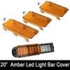20 Inch Amber Snap on Lens Cover 6 Inch +