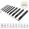 Spurtar 9 Piece Hole Punch Set 2.5-10 mm Hole Punch