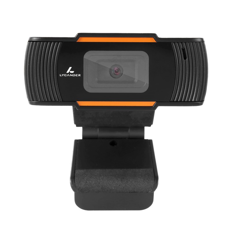 LYCANDER USB Webcam with Built-in Microphone, 1080p Full HD, 30fps,
