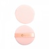 Round Flocked Powder Puff 2 Pieces 5ea