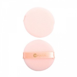 Round Flocked Powder Puff 2 Pieces 5ea