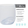 Silipint 12oz Stemless Silicone Wine Glass - BPA-Free Shatterproof Non-Toxic