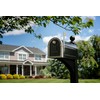 Architectural Mailboxes Landover Aluminum Mailbox Post, Black
