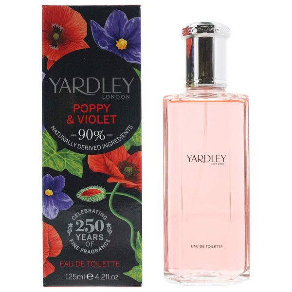 Yardley of London Poppy & Violet Eau de Toilette, 125ml