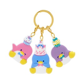 Sanrio 596281 TUXEDOSAM Rubber 3 Row Keychain Birthday Tuxedo Thumb Character