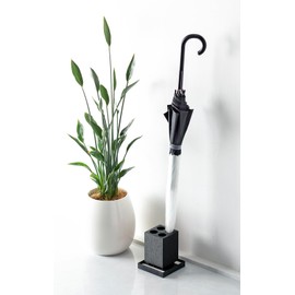 Honesty HO1954 Ishigaki Sangyo Umbrella Stand, Black, 4 Stand, Carari Umbrella Stand, Straight