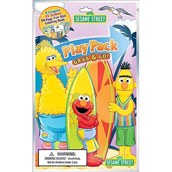 Sesame Street Play Pack Grab & Go Children's Coloring &