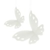Hanging Butterfly White. Pack of 5