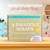 Juicy Bumbles Baby wrap blanket, pack of 3 - 220