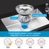CORNERJOY 2 PCS Kitchen Sink Strainer and Stopper Combo Basket