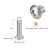QUARKZMAN #8-32x5/8" Switch Head Socket Cap Screws 100pcs 304 Stainless