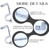 Scettar 6 Pcs Curtain Pole Brackets, Scettar Adjustable Silver Curtain